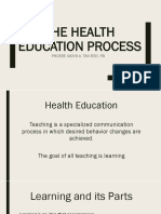 The Health Education Process