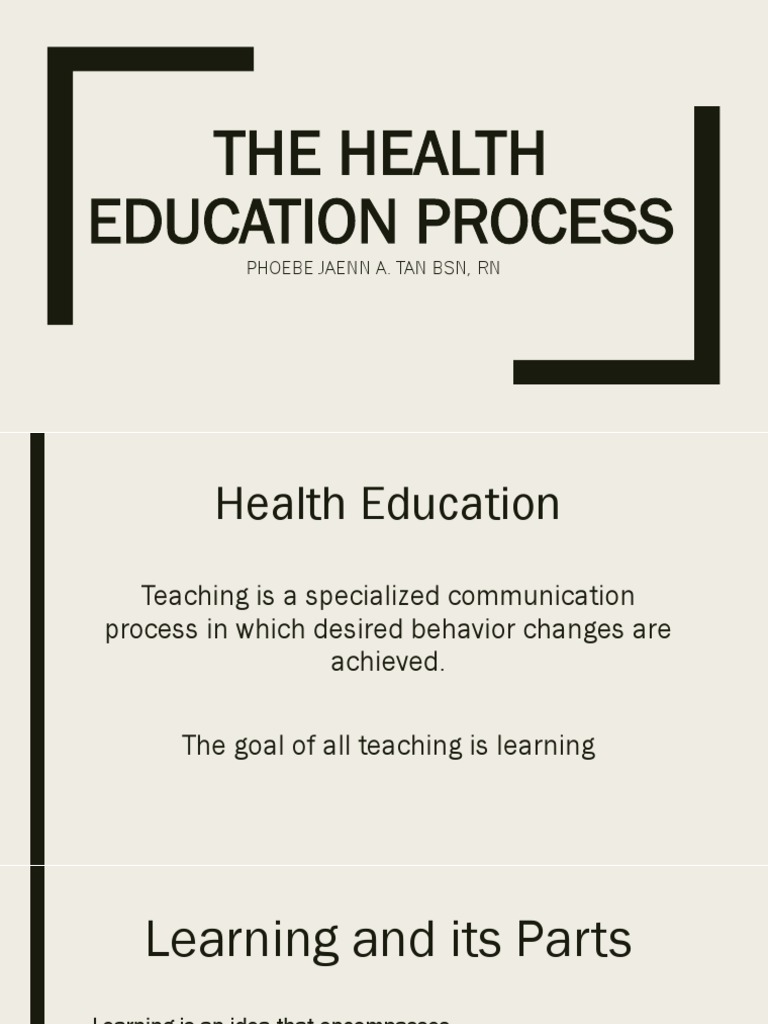 DIMENSIONS OF HEALTH EDUCATION PROCESS visual data 6
