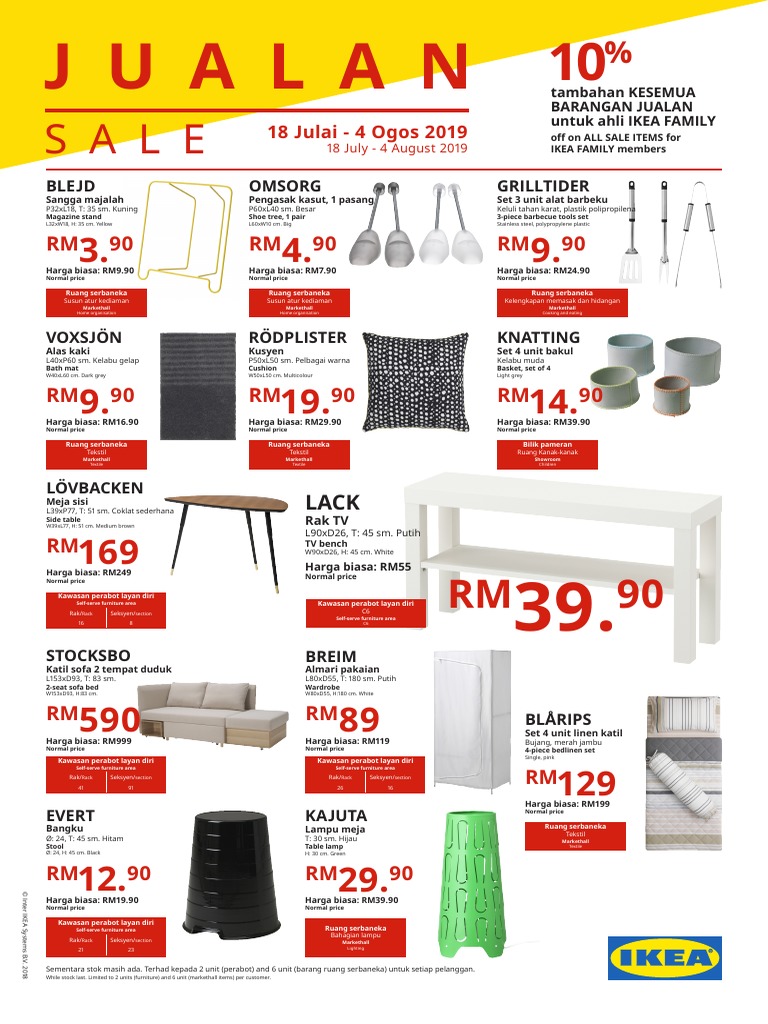 Ikea Sales Highlights PDF Furniture Home