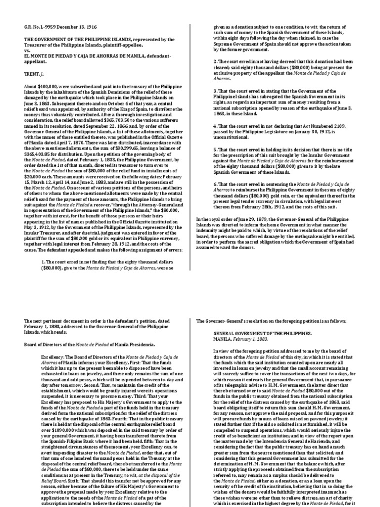 Government Vs El Monte PDF Trust Law Charitable Organization