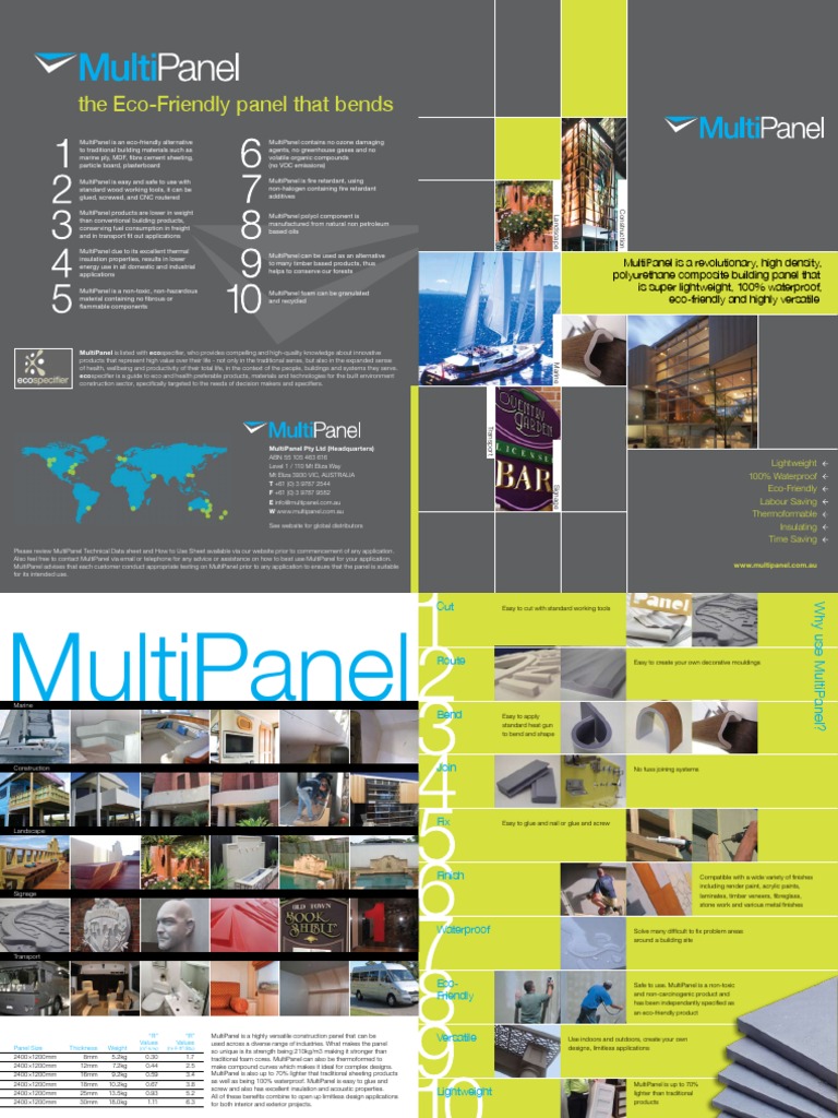 Versatile Eco-Friendly MultiPanel Solutions | PDF