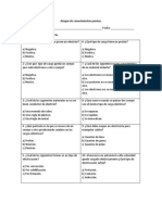 Ataque de Conocimientos Previos Electricidad Octavo