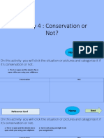 Activity 4: Conservation or Not?