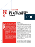 China, The Yuan and The Imf: Double or Quits?: Special Issue