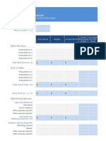 Company Name Profit & Loss Statement: Sales Revenue