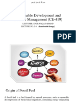 Sustainable Development and Disaster Management (CE-419)