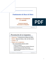 0-PresentacionCurso Base de Datos