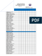 Subject: Grading Period: Grade & Section: 10-Accountability Adviser: Mrs. Julma B. Cargullo