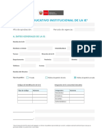 Plantilla Editable - PEI PDF
