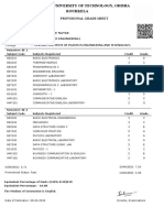 Provisional Grade Sheet: 1301108040 Bhagyashree Nayak