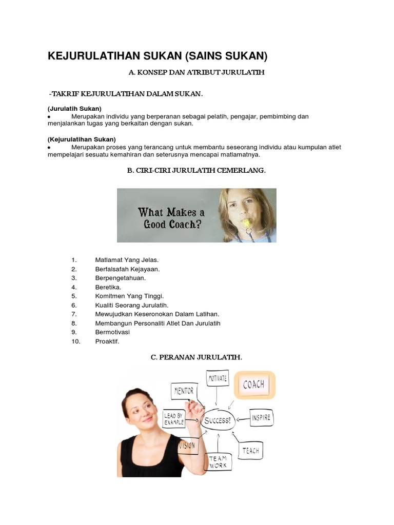 Kejurulatihan Sukan Pdf