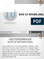 Kuliah 10 Rate of Return (Irr)