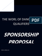 The Worl of Dance India Qualifiers: Sponsorship Proposal