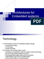 Architectures and Technologies for Embedded Systems