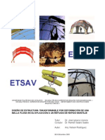 Diseño de estructura transformable mediante deformación de malla plana para refugio de montaje rápido