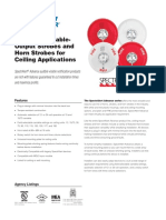 Indoor Selectable-Output Strobes and Horn Strobes For Ceiling Applications