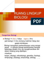 Bab 1 RUANG LINGKUP BIOLOGI