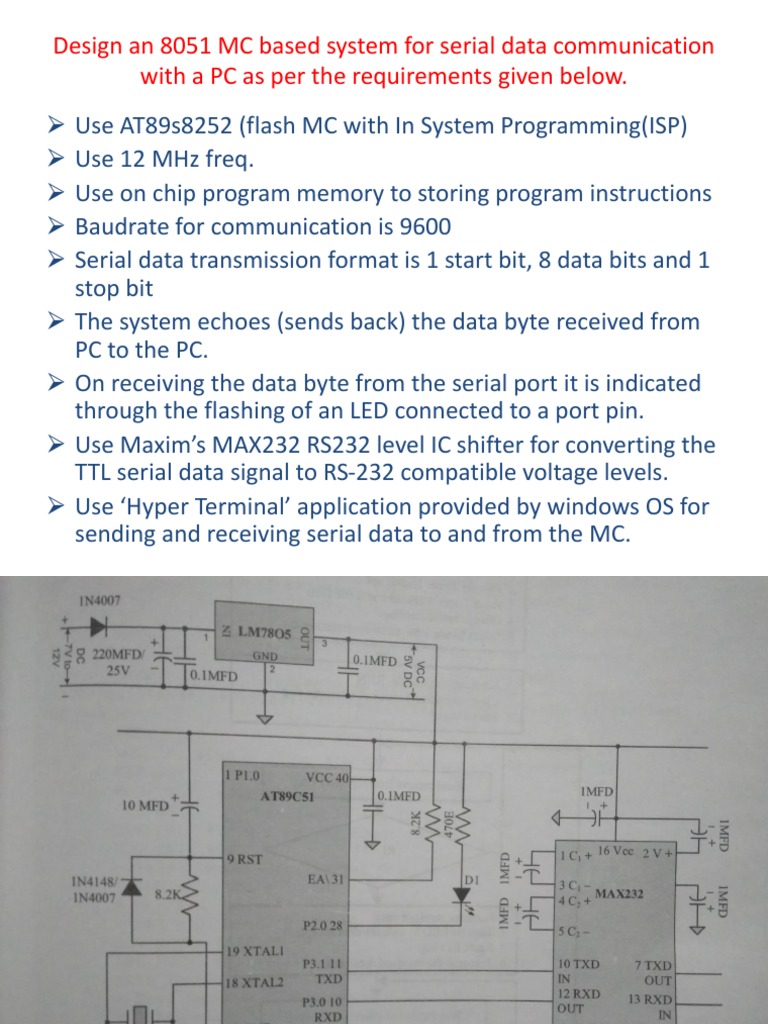 8051 MC Serial Communication System | PDF | Information And ...