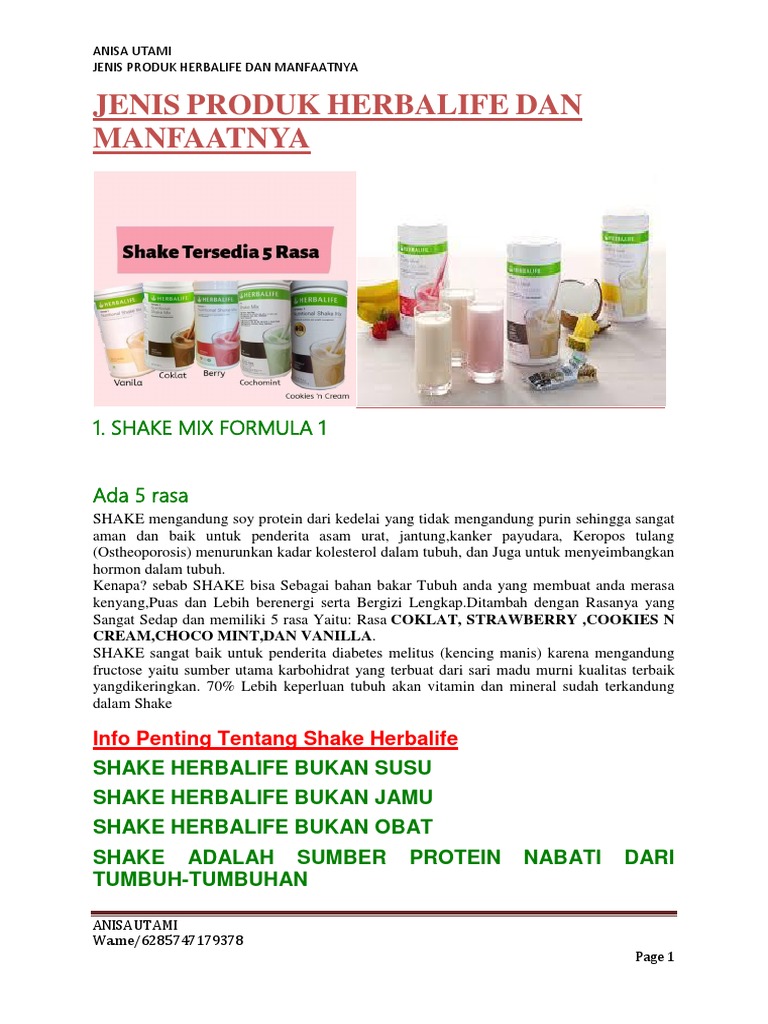 Jenis Produk Dan Manfaatnya Edit