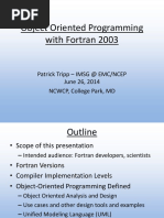 Object Oriented Programming With Fortran 2003: Patrick Tripp - IMSG at EMC/NCEP June 26, 2014 NCWCP, College Park, MD