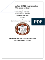 Simulation of An N-MOS Inverter Using TINA Spice Software: National Institute of Technology Tiruchirappalli-620015