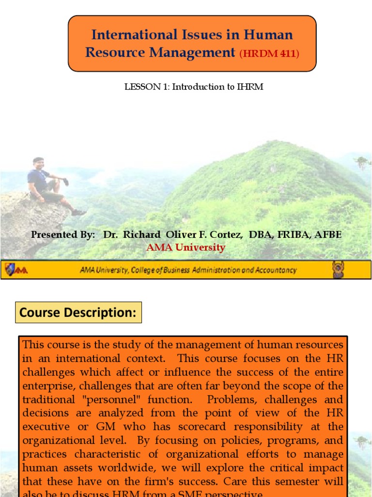 Introduction to International HRM | PDF | Human Resource Management ...