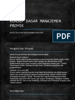 Konsep Dasar Manajemen Proyek