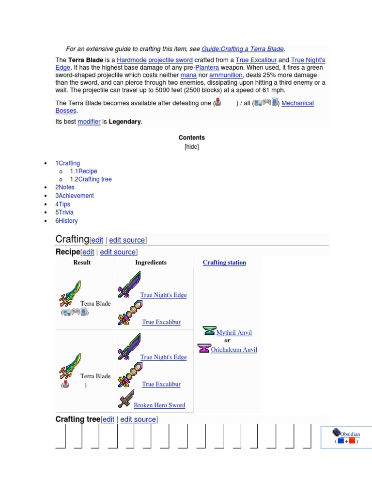 Terraria | PDF | Sword | Blade