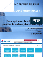 Excel Aplicado en La Elaboración de Planillas de Sueldos y Boleta de Pago