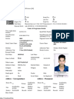 Address - Correspondance Address - Permanent