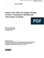 Factors That Affect The Fatigue Strength of Power Transmission Shafting and Their Impact On Design