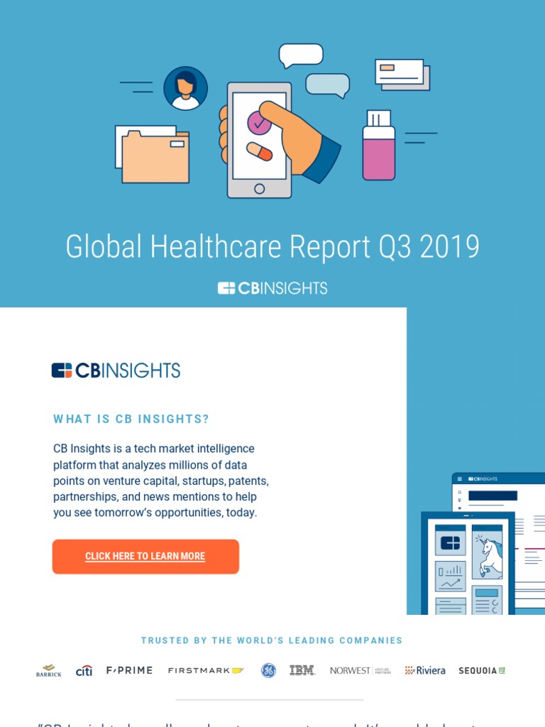 CB Insights Healthcare Report Q3 2019 | PDF | Health Care | Venture Capital