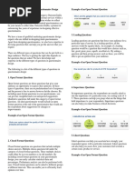 Different Types of Questions in Questionnaire Design