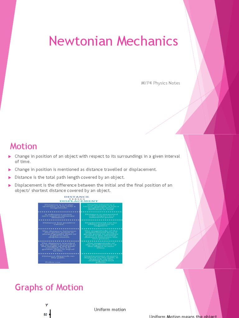Newtonian Mechanics Overview | PDF | Momentum | Weight