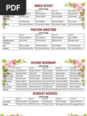 Church Program