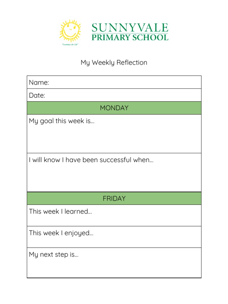 Weekly Reflection Kauri | PDF