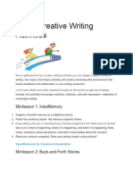 5 Fun Creative Writing Activities