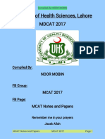 MDCAT 2017 Complete Paper