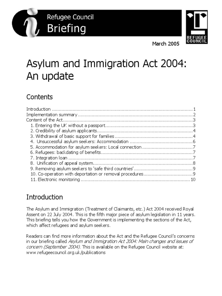 What Is Section 4 Of The Immigration And Asylum Act? – JTCEPB
