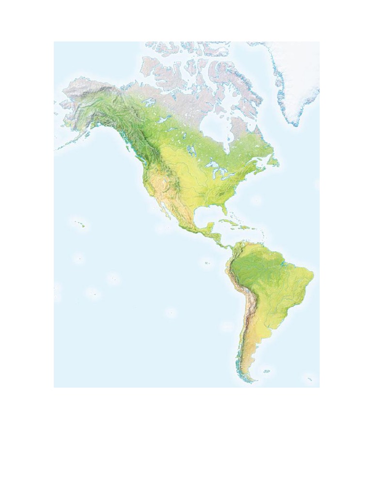 Mapa Fisico America Mudo PDF