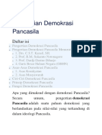 Pengertian Demokrasi Pancasila