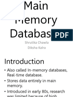 Main Memory Databases: Faster Access with Volatility Risk
