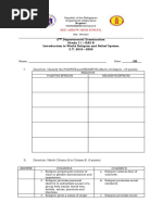 2 Departmental Examination Grade 11 - GAS B Introduction To World Religion and Belief System S.Y. 2019 - 2020