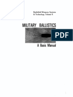 C. L. Farrar Military Ballistics A Basic Manual Battlefield Weapons Systems & Technology PDF