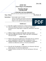 M.Tech. Degree Examination Machine Design: (Nov-18) (EME-703)