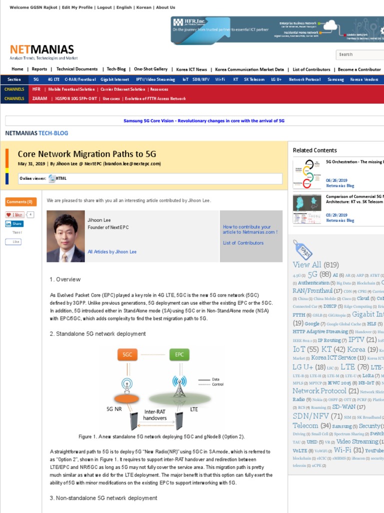 Core Network Migration Paths | PDF | 4 G | Lte (Telecommunication)