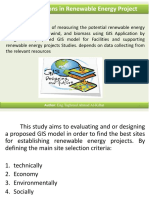 Gis Application in Renewable Energy Project Jordan