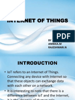 Internet of Things: BY Ambika.M Rajeshwari.N