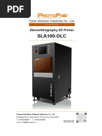 Protofab Sla100 3d Printer Specification