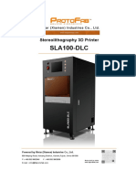 Protofab Sla100 3d Printer Specification